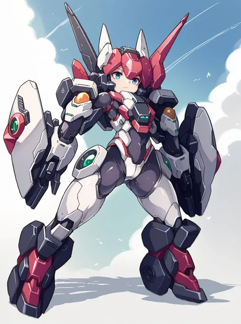 score_9, score_8_up, score_7_up, source_anime, solo, 1girl, leotard, (mecha:0.3), karukan \(monjya\), <lora:karukan_PDXL-000002:1>