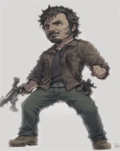 TheLastOfUs <lora:TheLastOfUs-000001:0.7> illustration cartoon of a joel 1man <lora:ICTStyle_10mb:1> ICTStyle
