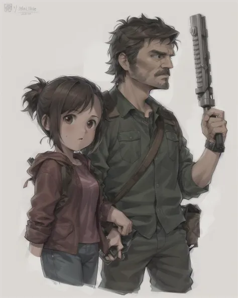 TheLastOfUs <lora:TheLastOfUs-000001:0.7> illustration cartoon of a joel 1man and a 1girl ellie <lora:ICTStyle_10mb:0.7> ICTStyle