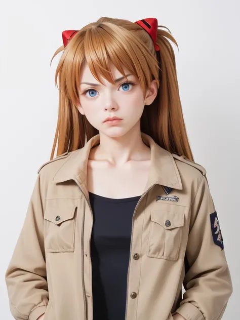 score 9,score 8 up,score 7 up,score 6 up,
masterpiece,intense shadows,simple background,ambient light,illustration,thick outlines,highres,simple background,(collarbone:1),portrait,highly detailed eyes,souryuu asuka langley,(annoyed:0.9),techwear,techwear jacket,with buckle and tape,ballistic vest,hands in pockets,blue eyes,breasts,
<lora:add-detail-xl:0.5>,