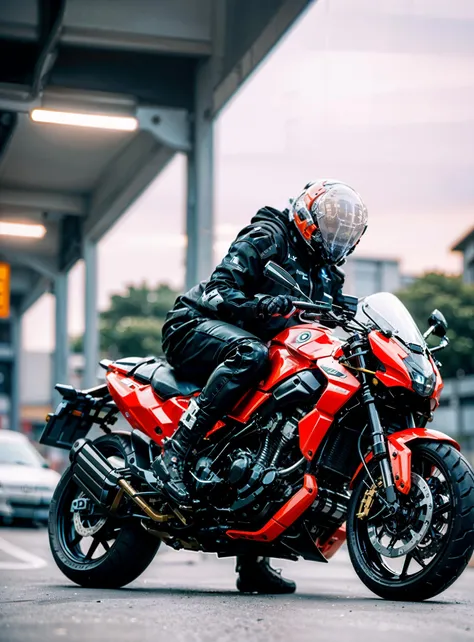 action-packed , weapon
full body, <lora:Cyberhelmet:0.8> helmet, (motorbike:1.4) cyberpunk