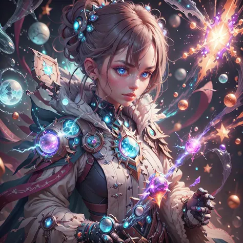 <lora:WizardCoreAISD15:.5> 1girl Battle mage training with magically-augmented weapons , masterpiece, vibrant colors