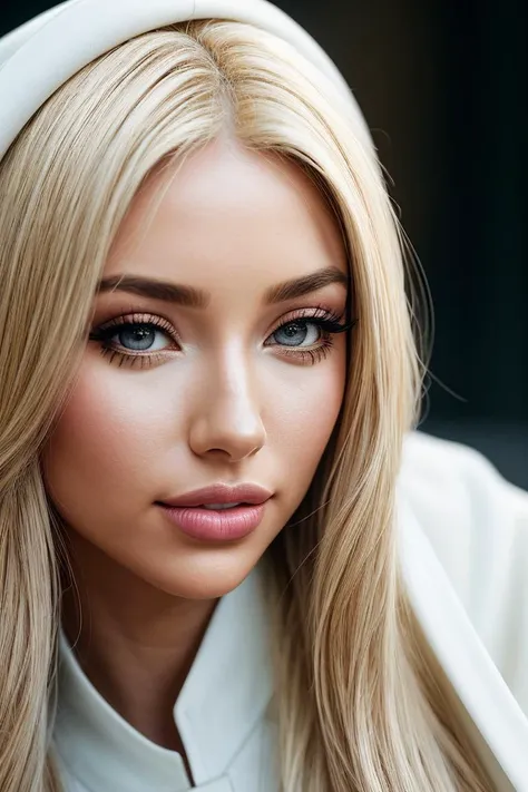 photo of beautiful (j4d3sk:0.99), a woman in a (movie premiere gala:1.1), perfect blonde hair, wearing (white cassock:1.1), ((Bastardcore:1.1)), modelshoot style, (extremely detailed CG unity 8k wallpaper), professional majestic (photography by walker evans:1.1), (Canon EOS M6 Mark II Mirrorless Camera), 24mm, exposure blend, hdr, faded, extremely intricate, High (Detail:1.1), Sharp focus, dramatic, soft cinematic light, (looking at viewer), (detailed pupils), (upper body), 24mm, 4k textures, soft cinematic light, adobe lightroom, photolab, elegant, ((((cinematic look)))), soothing tones, insane details, hyperdetailed, low contrast