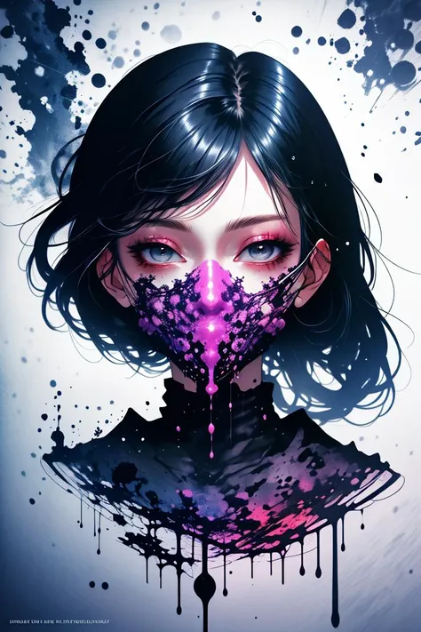 (Misunderstood Digital Artwork:1.3) of (Detailed illustration:1.3) a photo of a woman, <lora:girl_with_mask_lora013:1> mask, mouth mask,CGSociety,ArtStation,(Muted Colors:1.3), <lora:LCM_LoRA_Weights_SD15:1>