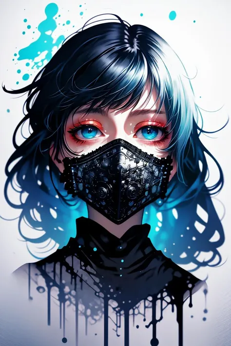 (Venerable Drawing:1.3) of (Detailed illustration:1.3) a photo of a woman, <lora:girl_with_mask_lora013:1> mask, mouth mask,(Velvia:1.3), <lora:LCM_LoRA_Weights_SD15:1>