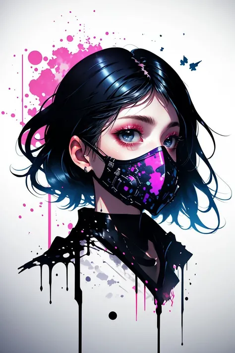 (Fragile Digital Artwork:1.3) of (Rough sketch:1.3) a photo of a woman, <lora:girl_with_mask_lora013:1> mask, mouth mask,CGSociety,ArtStation,(Infrared:1.3), <lora:LCM_LoRA_Weights_SD15:1>