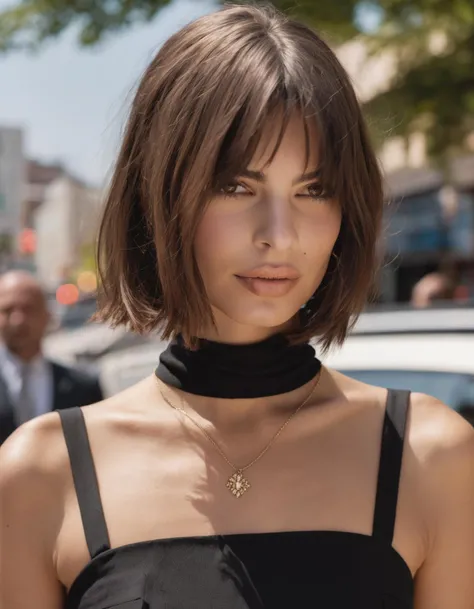 cinematic photo an exquisite portrait photograph, 85mm medium format photo of (((ohwx woman))) with a classic haircut <lora:emirata_sdxl_32b:1.1> . 35mm photograph, film, bokeh, professional, 4k, highly detailed