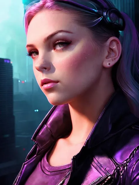 beautiful emb-jordyn (as a cyberpunk detective:1.2),(subsurface scattering:1.1),award-winning photograph,professional portrait photography,cowboy shot
(very detailed background:1.2),(sci-fi:1.1), elden ring style, dramatic lighting, by artgerm annie leibovitz wlop herb ritts jeffrey simpson