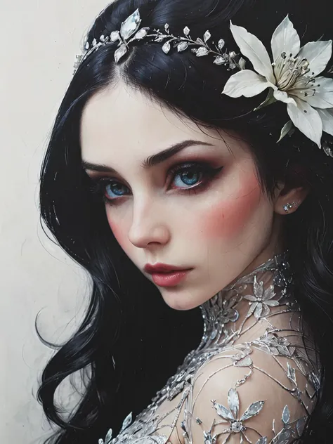 close-up photo of by Bella Kotak, by Darwyn Cooke, (by Nathan Coley, (by David A. Hardy, glorious)), lustrous, reverie, regal, <lora:Desolation:0.65>. Detailed, intimate, clear, personal