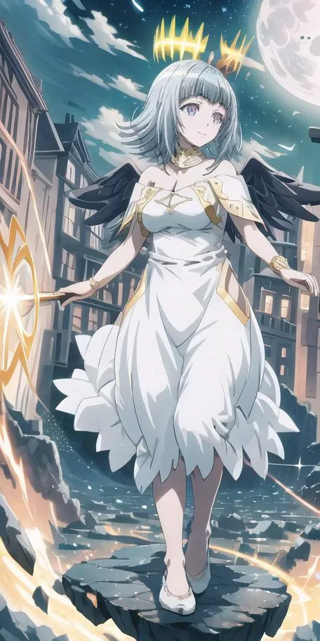 [(white background:1.5),::5],altsiav4,paralize time,halo,wings,one girl,full body,happy,detailed night with moon background,with magic particles of time,on a floating rock,solo <lora:lihui4JXK-b2-bf16-128-128-1-re1-ep3-768-DA-5015fix:1> <lora:Ultimatia:1.0>