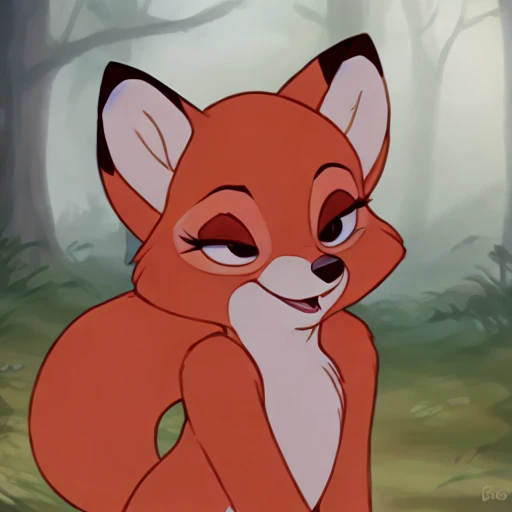 drawing of a <lora:vixey:0.8> fox natural lighting