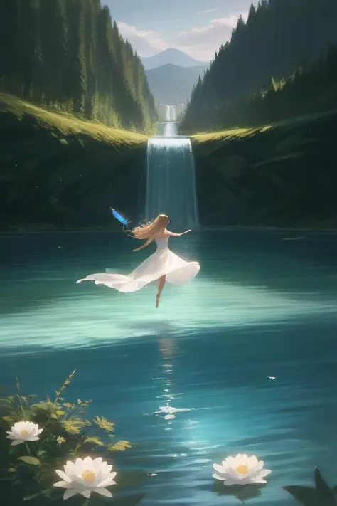 score_9,score_8_up,score_7_up,2girls,(masterpiece:1.2),best quality,multicolored,masterpiece,best quality,an extremely delicate and beautiful,floating,detailed wet clothes,detailed light,feather,nature,sunlight,river,floating palace,beautiful and delicate water,bloom,shine,colourful,panorama,landscape,Colorful portraits,