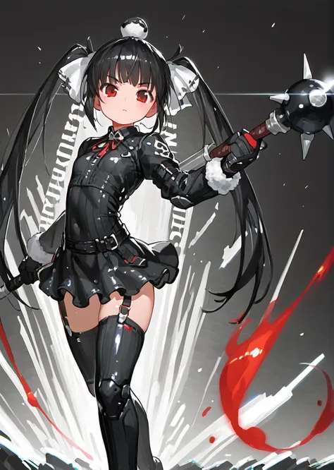 score 9, score 8 up, score 7 up, rating questionable,
detailed background,
<lora:kooh.pony:1>,
kooh,
shiny skin,
holding weapon,