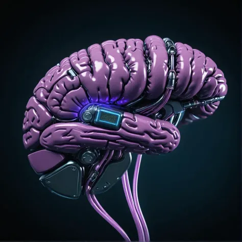 item,cyberpunk,<lora:CyberPunkAIp:0.9>,biotechnics,implant,<lora:Cyberpunk_Weaponry:0.3>,rare shiny oversaturated violet item,brain,luminous veins,cinematic shot,