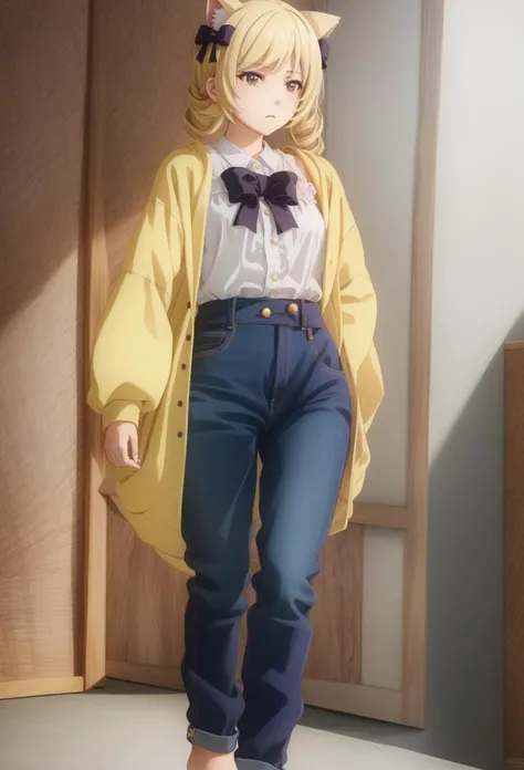 <lora:Ð¡ÑÐ¸Ð»Ñ Nande Kokoni Sensei GaV2:0.65>, <lora:ÐÐ¾ÑÐºÐ°-Ð´ÐµÐ²Ð¾ÑÐºÐ° Ð¸Ð· ÑÐ¾Ðº ÑÐ¾Ñ(Himeko, very long hair, red eyes, hair bow, twin_drills, twintails, long hair,cat ears, yellow cat ears,):0.7>, Himeko, very long hair, red eyes, hair bow, twin_drills, twintails, long hair,cat ears, yellow cat ears, (((masterpiece))), (((best quality))), (((illustration))), (((finely detail))), ((extremely detailed cg unity 8k wallpaper, highres)), (beautiful detailed face and eyes and hair:1.1), (an extremely delicate and beautiful girl:1.2), ultra-detailed, ultra high res, high quality, 4K, extreamly delicate and beautiful, full_body, standing,  in full growth, hourglass waist