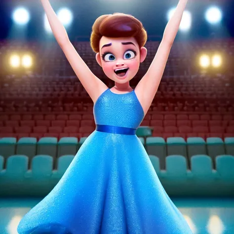 <lora:pixarStyleLora_lora128:1>, (pixarstyle:1.25), (medium shot:1.1), dancing girl, theatre stage