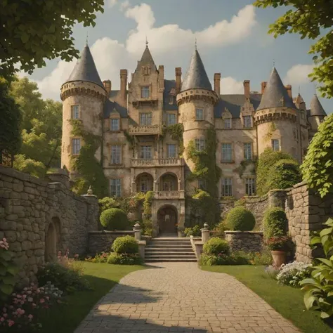 cinematic photo cinematic photo Hyperrealistic art overall view of the castle manor house and town castle outdoor <lora:polyhedron_god rays-000007:0.6> <lora:Castle_manor:1.1> . Extremely high-resolution details, photographic, realism pushed to extreme, fine texture, incredibly lifelike, cinematic photorealistic, 8k uhd natural lighting, raw, rich, intricate details, key visual, atmospheric lighting, 35mm photograph, film, bokeh, professional, 4k, highly detailed . 35mm photograph, film, bokeh, professional, 4k, highly detailed . 35mm photograph, film, bokeh, professional, 4k, highly detailed