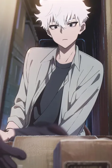 guanglu, <lora:guanglutest:1>, 
guang lu, short hair, 1boy, hair between eyes, white hair, (black eyes:1.5), mature male,
BREAK shirt, long sleeves, white shirt, open clothes, collared shirt, black shirt, wristwatch,
BREAK looking at viewer,
BREAK outdoors, city,
BREAK <lora:GoodHands-vanilla:1>, (masterpiece:1.2), best quality, high resolution, unity 8k wallpaper, (illustration:0.8), (beautiful detailed eyes:1.6), extremely detailed face, perfect lighting, extremely detailed CG, (perfect hands, perfect anatomy),