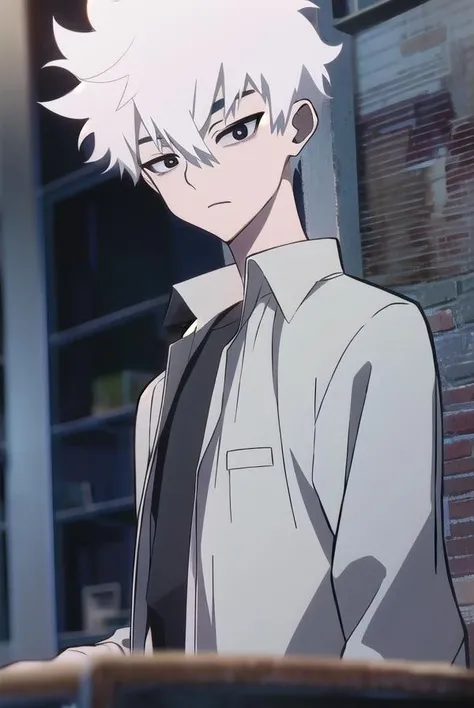 guanglu, <lora:guanglutest:1>,
guang lu, short hair, 1boy, hair between eyes, white hair, (black eyes:1.5), mature male,
BREAK shirt, long sleeves, white shirt, open clothes, collared shirt, black shirt, wristwatch,
BREAK looking at viewer,
BREAK outdoors, city,
BREAK <lora:GoodHands-vanilla:1>, (masterpiece:1.2), best quality, high resolution, unity 8k wallpaper, (illustration:0.8), (beautiful detailed eyes:1.6), extremely detailed face, perfect lighting, extremely detailed CG, (perfect hands, perfect anatomy),
