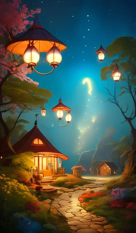 a surreal Bioluminescent, very very very cute Silene in a happy world by Daniel Merriam, Trending on Artstation, oil on Canvas by Elena Zhurikhina and Goro Fujita and Charlie Bowater, octane render, 4k, 8k, HD,