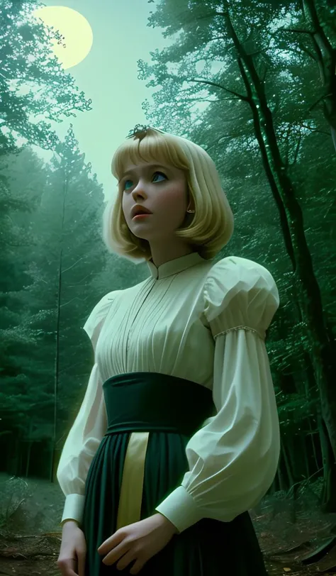 princess blonde hair royalty standing dark forest moonlight  studio
(analog film:1.3) (vhs movieotorealistic) (screencap) (cinematic lighting) (sharp focus) (80sDarkFantasySD15b:1.0),