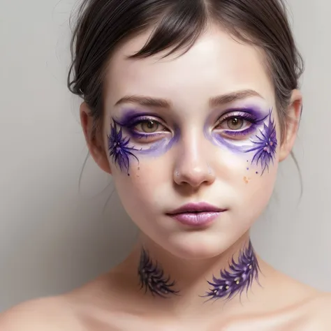IrisCompiet <lora:try2:0.6>
girl, rough skin, natural skin,
elaborate intricate face paint,
sparkling lavender eyes,
girl, rough skin, natural skin,
elaborate intricate face paint,
sparkling lavender eyes,