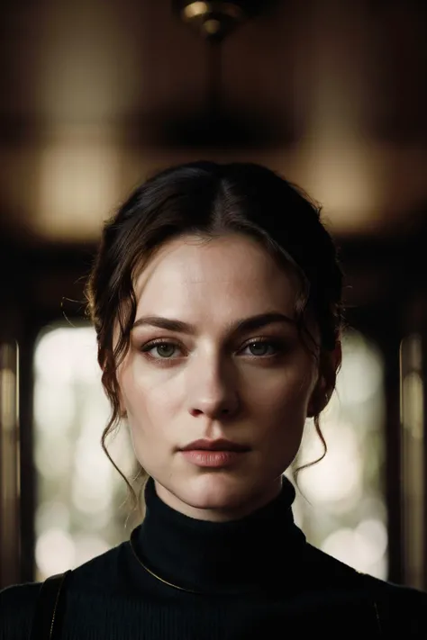 A stunning intricate full color portrait of dreva1, wearing a gold turtleneck, epic character composition, by ilya kuvshinov, alessio albi, nina masic, sharp focus, natural lighting, subsurface scattering, f2, 35mm