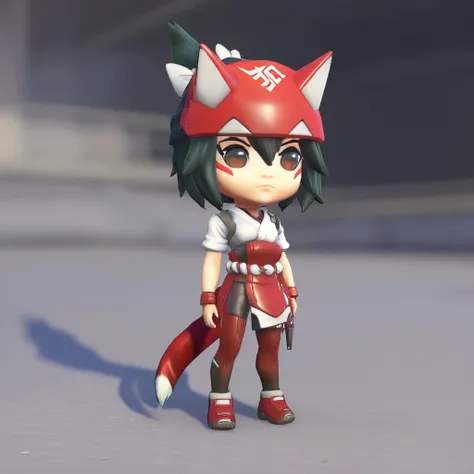 masterpiece, best quality, <lora:qban2-000008:0.6>, <lora:Kiriko:1>,chibi,1girl,Kiriko,fox mask