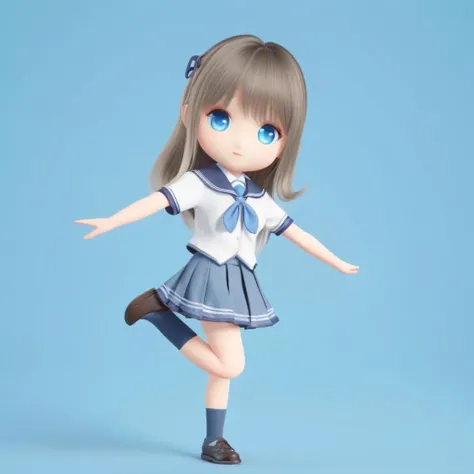 professional 3d model masterpiece, best quality,<lora:qban2-000008:0.8>, chibi, <lora:lumi_xl:0.8>,1girl,school uniform,blue eyes,solo . octane render, highly detailed, volumetric, dramatic lighting