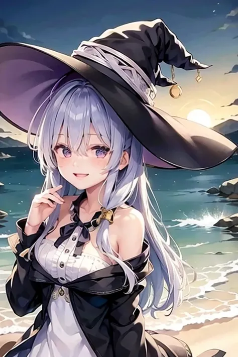 <lora:yileina-10:0.8>,lyileina,witch hat,light smile,larger breats,best quality