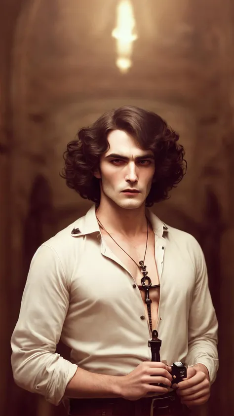 an awarded profesional photography of (1man:1.3) vampire with Honey eyes and Thick Brows and male Curly Retro Hair hair hairstyle and anchor shaving in dark red color, dressed as a ghost classy, letter pose in United Kingdom ,(epic scene:1.3),ultradetialed character with perfect face,detailed skin,(ultrasharp:1.3),(masterpiece:1.1),best quality,(photorealistic:1.2),ultrarealistic,realistic ultradetailed character,4k perfect quality, <lyco:GoodHands-beta2:1> by by Julia Margaret Cameron Soft Fill Lighting camera angle dutch angle and focus on full body Magnificent,Imperceptible detail,Intricately designed, (perfect quality face:1.5) hyper-detailed complex, insanely detailed, detailed clothes, detailed skin, detailed body,