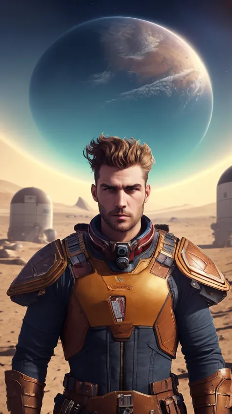 an awarded profesional photography of (1man:1.3) British with light blue eyes and High Arched Brows and male Curly Faux Hawk hair hairstyle and chinstrap shaving in Honey Brown color, dressed as geomancer turning away in shame, playing a game card game in visionary, Underwater research base, Space colony habitat, A gas giant with swirling, multicolored clouds, dotted with floating sky cities built by an advanced civilization., Barren desert planet ,(epic scene:1.3),ultradetialed character with perfect face,detailed skin,(ultrasharp:1.3),(masterpiece:1.1),best quality,(photorealistic:1.2),ultrarealistic,realistic ultradetailed character,4k perfect quality, <lyco:GoodHands-beta2:1> by Roger Ballen Automotive Lighting camera angle from side and very wide shot Magnificent,Imperceptible detail,Intricately designed, (perfect quality face:1.5) hyper-detailed complex, insanely detailed, detailed clothes, detailed skin, detailed body,