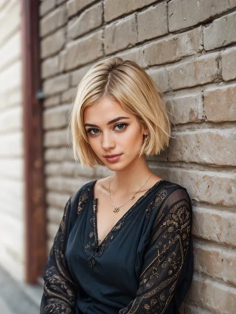 1girl, blonde hair, short hair, (makeup), thick lips, 
masterpiece, best quality, intricate detail    <lora:DarkCookie:0.65>,   <lora:skin_slider_v1:0.5>