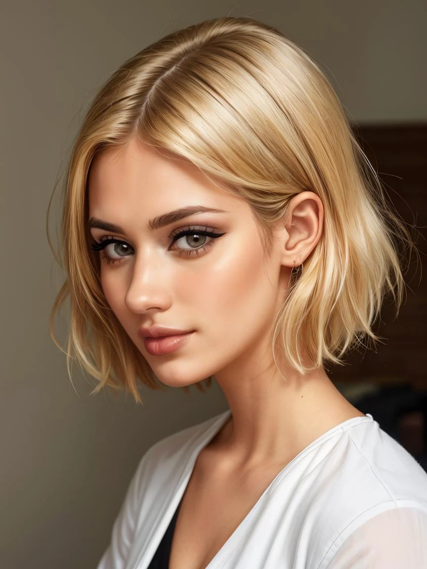 1girl, blonde hair, short hair, (makeup), thick lips,
masterpiece, best quality, intricate detail <lora:DarkCookie:0.65>