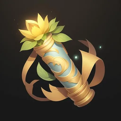 (Scroll),Flower, pattern, streamer, beautiful creation,gameicon,masterpiece,best quality,ultra-detailed,masterpieces, HD
Transparent background, 3, Blender cycle, Volume light,
No human, objectification, fantasy <lora:scroll:0.3>