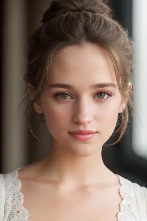 ((Full body view)), AliciaV, (((wearing a white sleeveless shirt))), ((distressed jean shorts)), ((messy hair bun)), 8k raw, high res, ultrarealistic, hyperrealistic, soft lighting, good lighting, textured skin, photorealism, high details, DSLR photo, detailed face, detailed hair, skin pores, (looking at viewer), (Real Eyes), (Detailed Eye Corneas), (detailed pupils), ((smiling)), photo lab, elegant, insane details, hyperdetailed, low contrast, epiCRealism, Detailed and realistic photography, intricate and realistic eyes, shot outside, skin texture, soft natural lighting, magical photography, dramatic lighting, ultra-detailed, Kodak 800T, ((SFW))