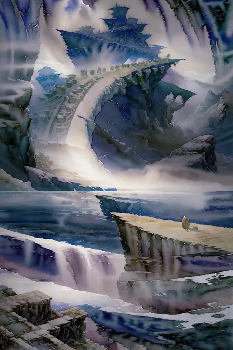 masterpiece, best quality, (watercolor \(medium\),  AlanLeeStyle:1.2), landscape, polar ocean,<lora:AlanLeeV1.1:1>