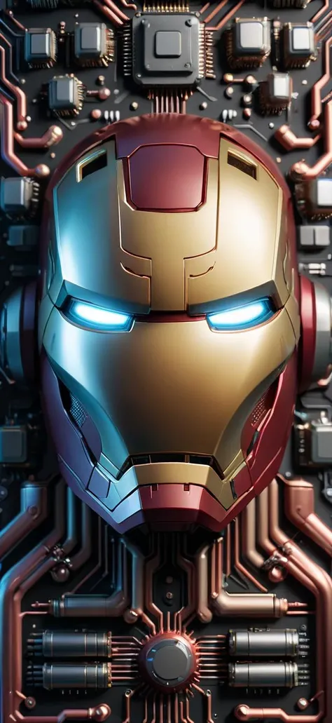 ironman helmet from inside in semiconductor, 8k, F2.8, RAW Photo, ultra detailed, ral-semiconductor <lora:ral-semiconductor:0.6>