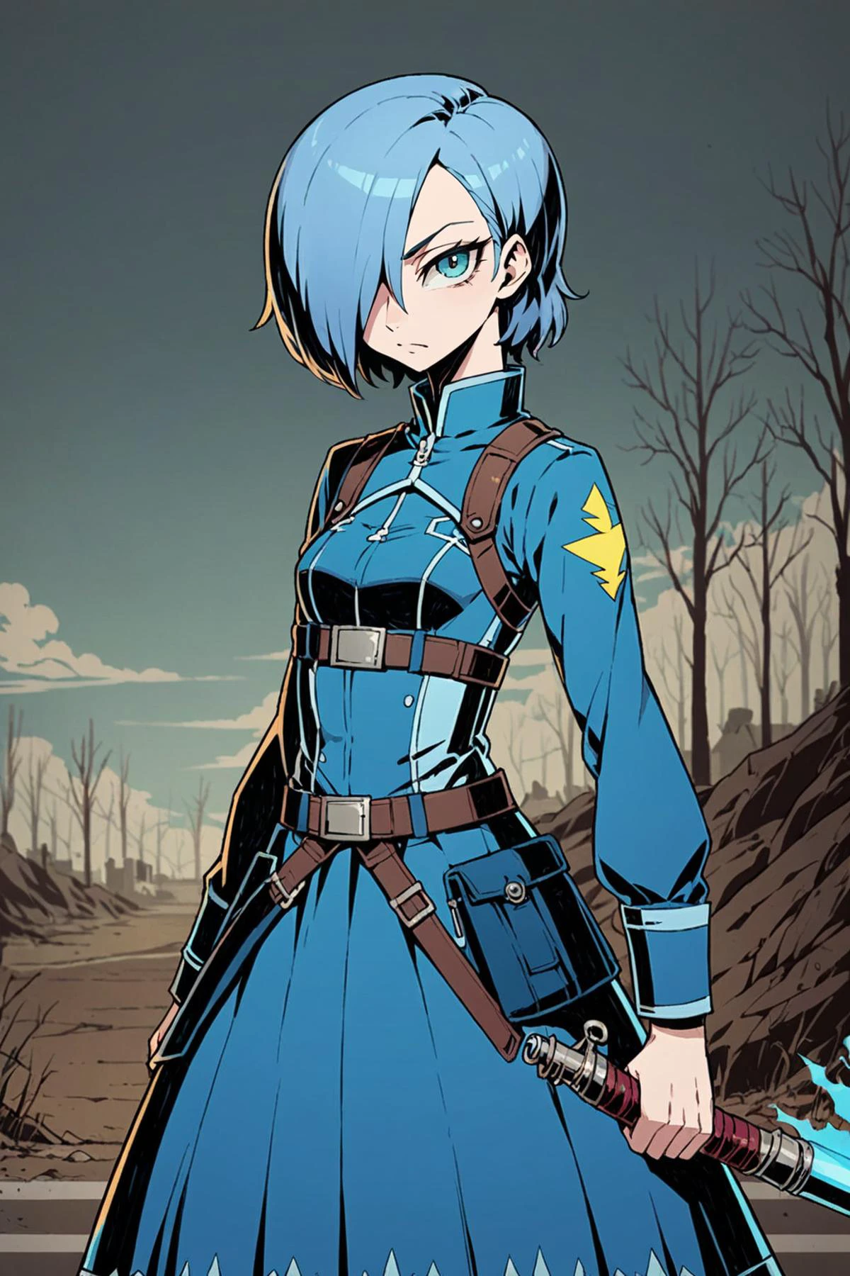1girl,,hair over one eye,solo,dress,unlight,looking at viewer,depth of field,battlefield,blue flash,effect
<lora:Perfect Hands:1> <lora:Unlight飿 ¼:0.7> <lora:naip33:0.3>, score_9, score_8_up, score_7_up, score_6_up, score_5_up, score_4_up,zPDXL
