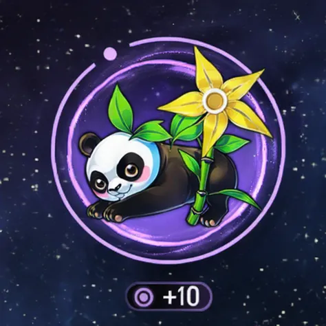 star rail icon, bamboo, panda, <lora:starrailicon:0.8>