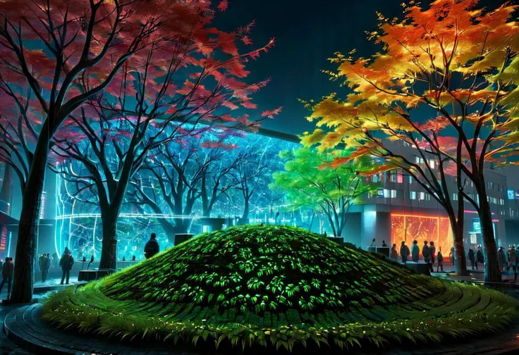by Michal Karcz, by Arthur Sarnoff, by Marc Simonetti, <lora:3d:0.60>, cinematic photo <lora:juggernaut_cinematic:1.00>, masterpiece,
futuristic cyberspace Megacity with a forests of rainbow(myriad colors) neon autumn trees, high mountain peek on new earth, black soil, enormous cliffs, humongous distance, size difference, pov(watching the other side), long journey, longing, loneliness, two moons in the sky,
ultra detailed, hyperdetailed, render Unreal Engine 5, 32K, score_9, score_8_up, score_7_up, Expressiveh, ultra detailed, ((Hyperdetailed perfect photography of an futuristic cyberspace Megacity with a forests of rainbow(myriad colors) neon Japanese Maple trees on new earth)), eddie mendoza, sergey grechanyuk, marat zarikov, CGI with, high quality reflections, ray-traced volumetric lighting, high particle render distance, anisotropic filtering, high definition textures in 16k resolution, meticulous details, maximalist shaders cel-shaded depth particles, Velvia,Realism,graphic print,Breakcore,Sunlight,Reflected light,Berlin Secession,delicate,Hellenistic hair styled as French crop,Zentangle,anaglyph effect, HD32k, midnight, neon lights, (((Megacity))), ((<lora:Kenshi(Game)_Style:1.0>Kenshi World)), monster,(((ronin)))