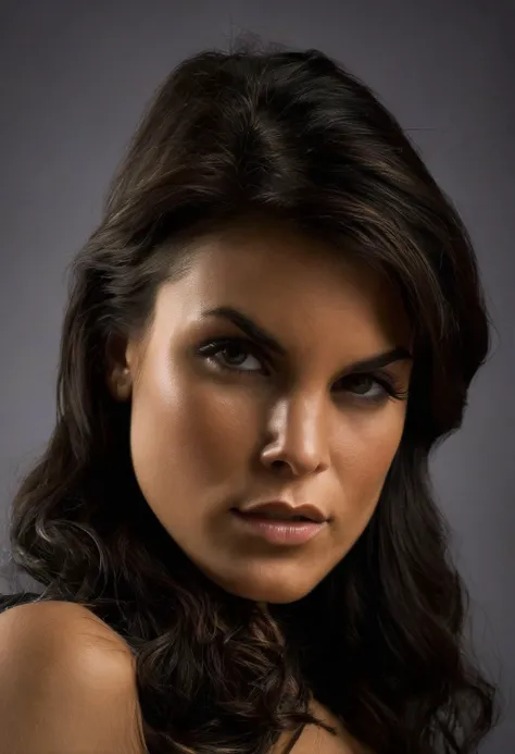 professional portrait photography of the face of a beautiful ((ohwx woman)) <lora:Nella_SDXL_v1.0:1>
sharp face focus, deep smoky waves air dried, minimal accessories let inherent beauty shine, lit with soft diffused strobes floating seamlessly against a gray backdrop, portrait style revealed with nuance by acclaimed British photographer Rankin using his studio to optimum effect. . shallow depth of field, vignette, highly detailed, high budget, bokeh, cinemascope, moody, epic, gorgeous, film grain, grainy . shallow depth of field, vignette, highly detailed, high budget, bokeh, cinemascope, moody, epic, gorgeous, film grain, grainy