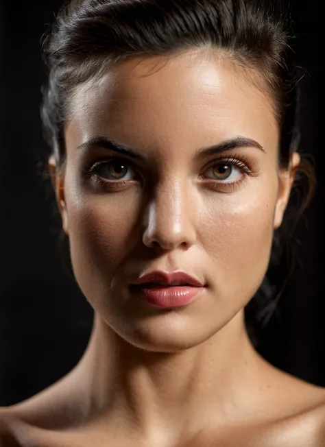 <lora:Nella_SDXL_v1.0:0.9> 
beauty photo perfection, (((cinematic film still))) Museum-quality gigapixel cgtrader photorealistic face focus portrait of (((ohwx woman))), symmetrical pose, facing viewer, square shoulders, curious expression, 3D scanned, 8K CPU/GPU path traced, by Vitaly Bulgarov and Greg Rutkowski, Zeiss Otus 100mm f/1.4, tilt-shift focus plane, perspective matched IOR reflections, granular skin texture details, fibril lashes, tear ducts, iris imperfections. studio setting. black background. . shallow depth of field, vignette, highly detailed, high budget, bokeh, cinemascope, moody, epic, gorgeous, film grain, grainy