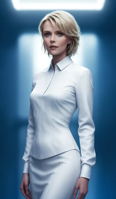 modelshot, photography of sgsam, portrait, futuristic, elegant, formal outfit, shirt, realistic, movie, cinematic <lora:sgsam_v1:1> fullbody