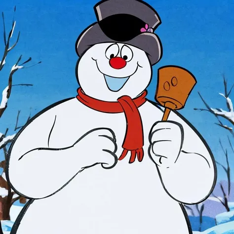 <lora:Oda_Eiichirou_Animation_Style_Dim32:0.8>,((masterpiece,best quality)), absurdres, <lora:Frosty_the_Snowman:0.8>, Frosty_the_Snowman, snowman, no humans, solo, smiling, looking at viewer, cowboy shot,