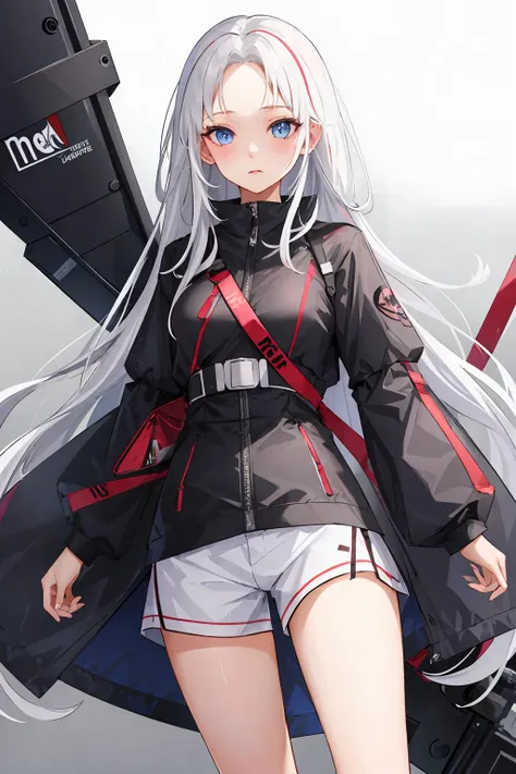 1girl,moyou,forehead,white hair,long hair,