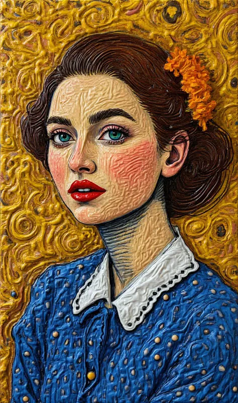 subject: woman

style: contemporary art painting. created by the collaboration of Keith Haring and Vincent Van Gogh. in the style of Vincent Van Gogh with heavy contemporary art influences. stunning composition. thought-provoking. [[thickly-applied 3d paint texture]],