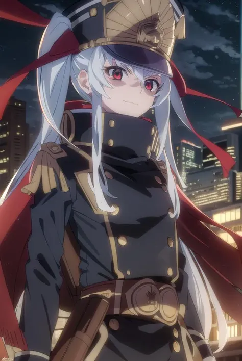 recreatorsaltair, <lora:recreators altair s1-lora-nochekaiser:1>,
altair, long hair, (red eyes:1.3), very long hair, white hair, smile, grin,
BREAK gloves, hat, uniform, military, military uniform, shako cap,
BREAK outdoor, city, night, sky, buildings, moon, clouds,
BREAK looking at viewer, (cowboy shot:1.5),
BREAK <lyco:GoodHands-beta2:1>, (masterpiece:1.2), best quality, high resolution, unity 8k wallpaper, (illustration:0.8), (beautiful detailed eyes:1.6), extremely detailed face, perfect lighting, extremely detailed CG, (perfect hands, perfect anatomy),