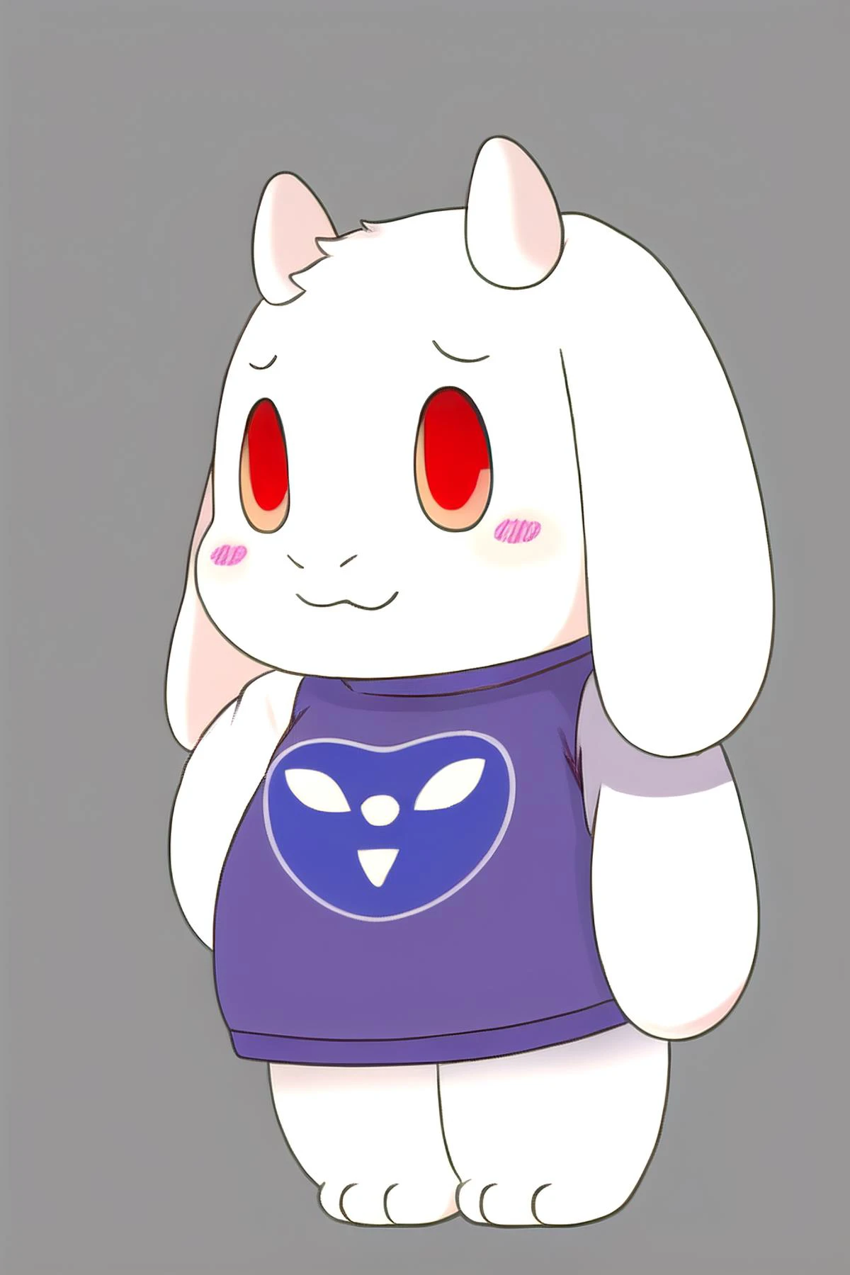 best quality, ((furry)) <lora:gooberville-000009:1> chibi, <lora:torielUndertale_v1:1> toriel, red eyes