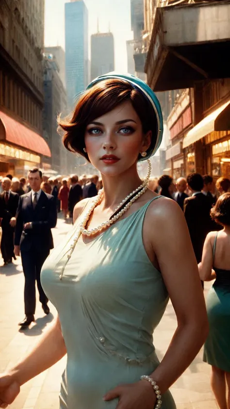an image of a confident businesswoman in a stylish cloche hat and pearls, navigating the bustling cityscape of the 1920s with determination
masterpiece, best quality, (((realistic))), <lora:backlight_slider_v10:-2> <lora:filmgrain_slider_v1:3> film grain, <lora:contrast_slider_v10:2>, intricate detail, intricate facial detail , <lora:add_detail:0.4>